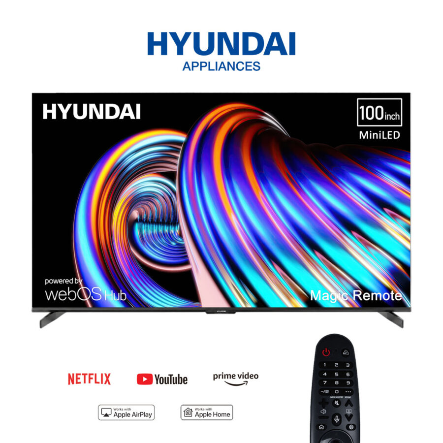 شاشة هيونداي 100 بوصه سمارت Mini LED