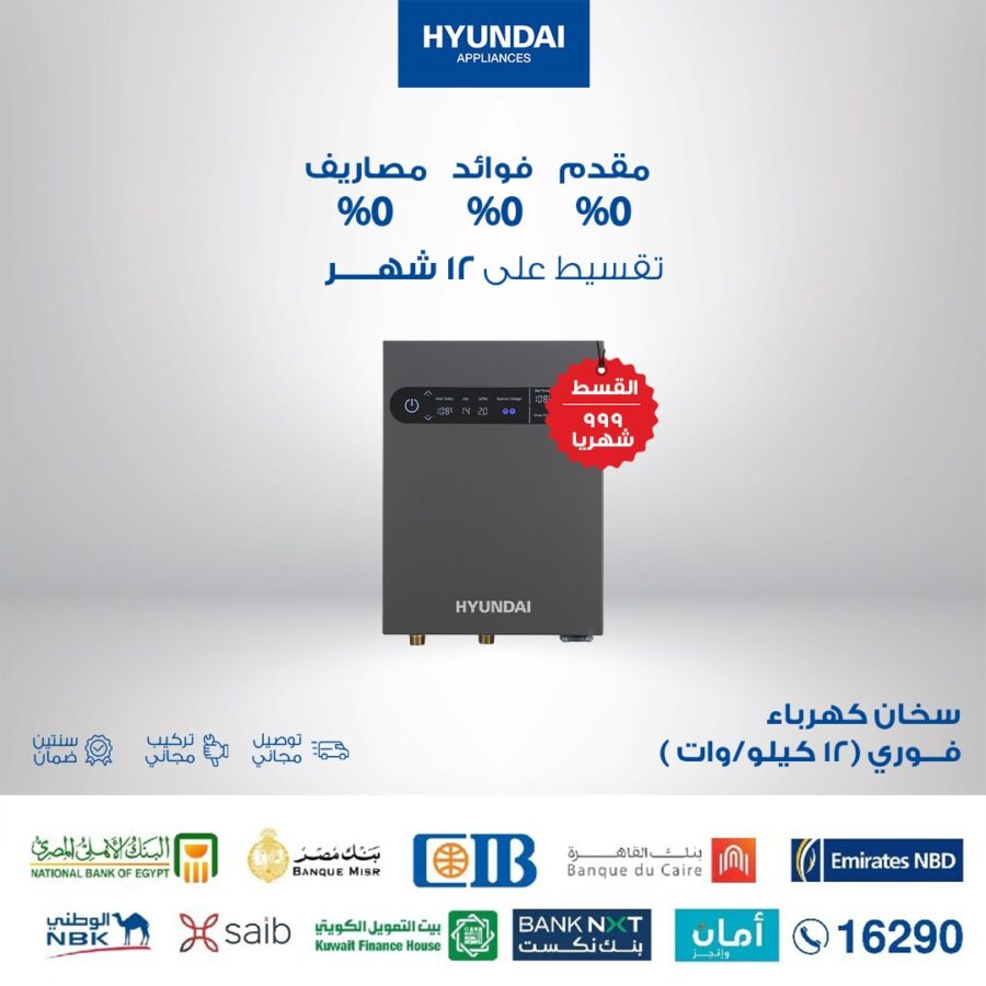 HYUNDAI Instant Electrical Water Heater Q22120 Gray 12KW