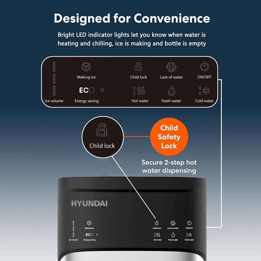 مبرد مياه هيونداي مع صانع ثلج